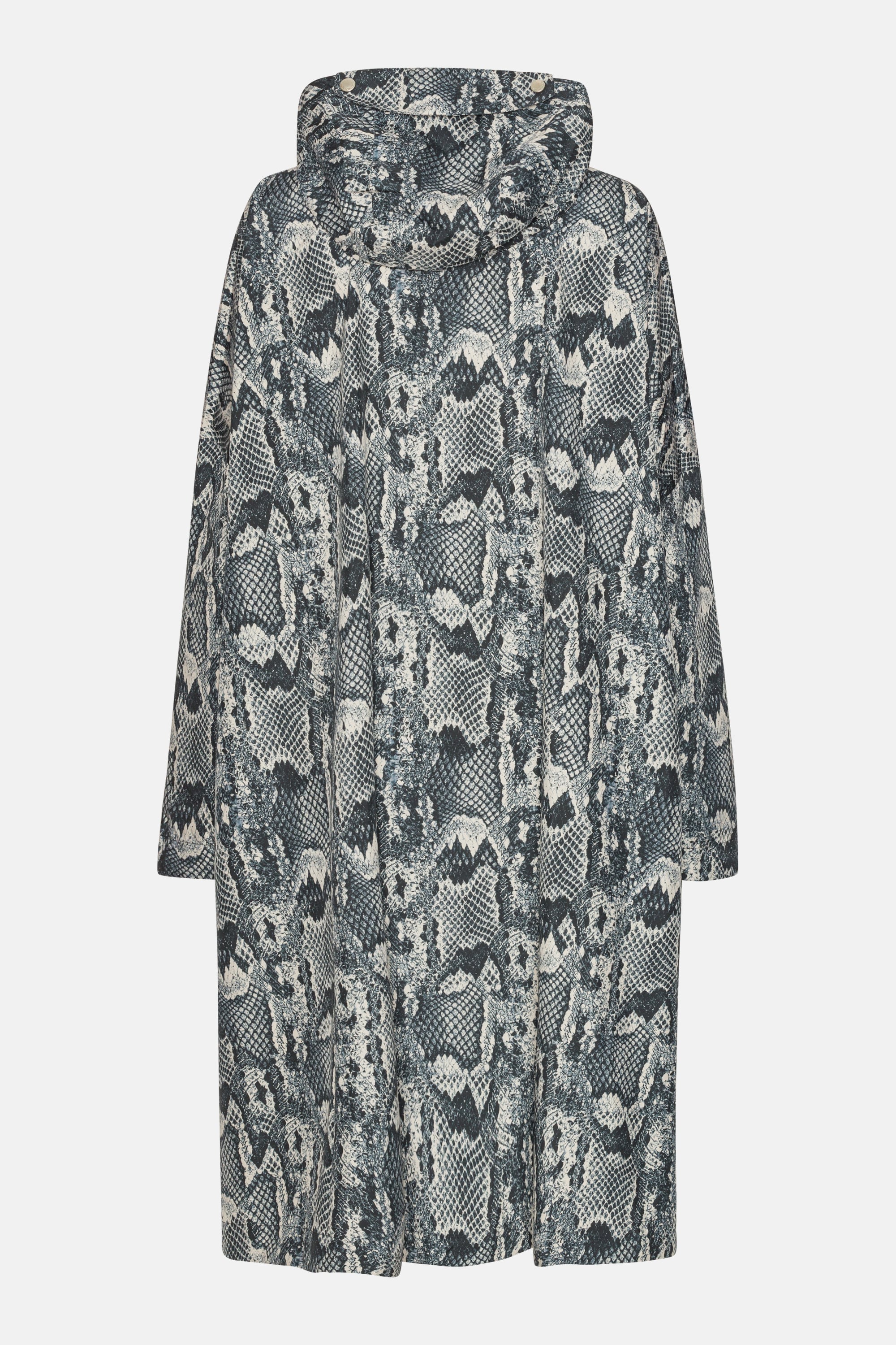 Poncho Raincoat - Dark Blue Snake